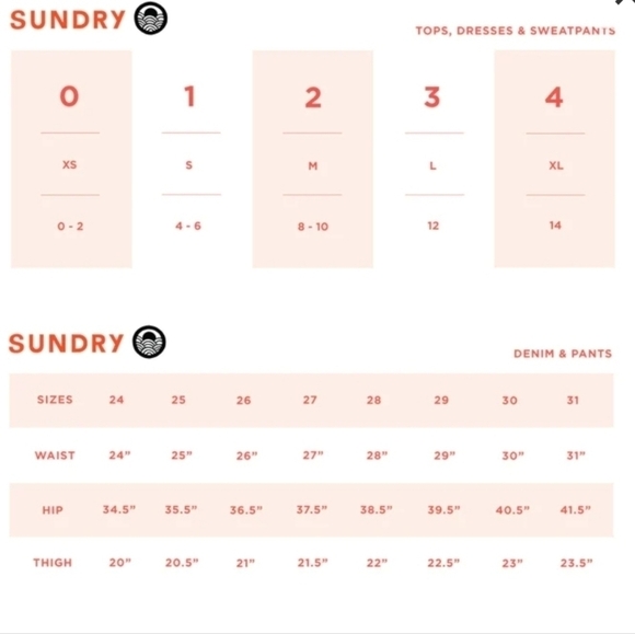 New Sundry Double Heart Crewneck Neon Orange Pullover Sweatshirt NWT 1/Small - Picture 3 of 8